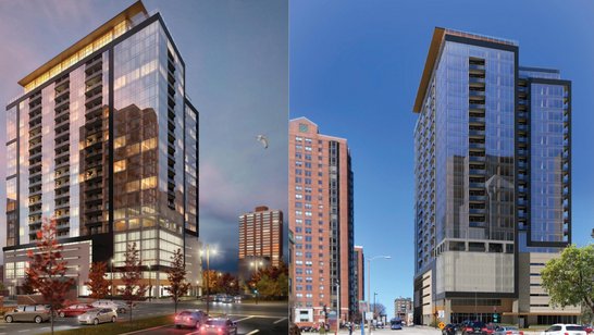 Rendering des Ascent Towers in Milwaukee