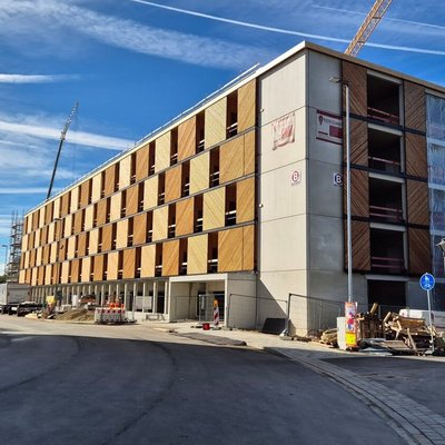 Ingolstadt multi-storey car park facade exterior view