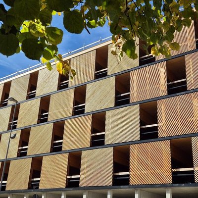 Ingolstadt multi-storey car park facade exterior view